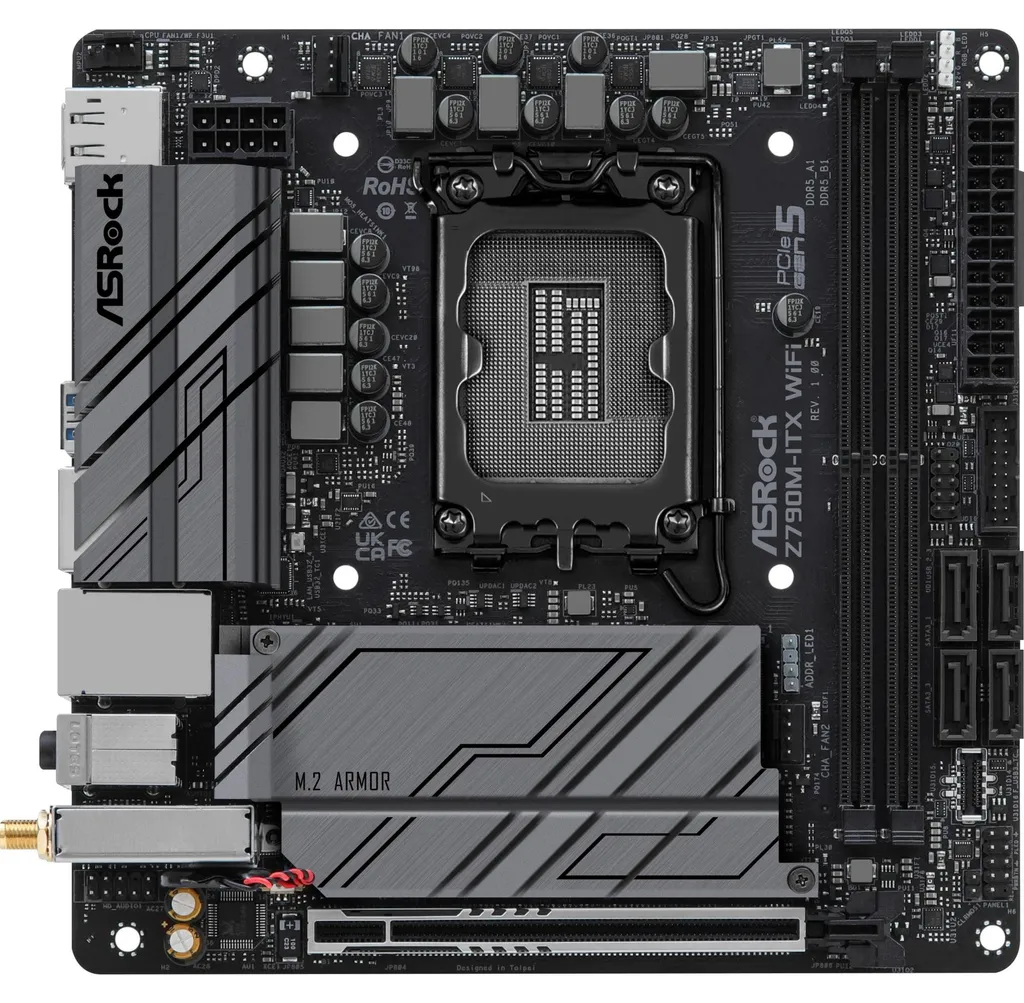 Z790M-ITX/WiFi ASRock : Performance Max sans Encombrement en Socket 1700