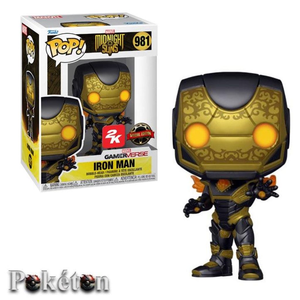 FUNKO POP Marvel Midnight Suns Gamerverse #981 Iron Man - Vinyl Figur NEU