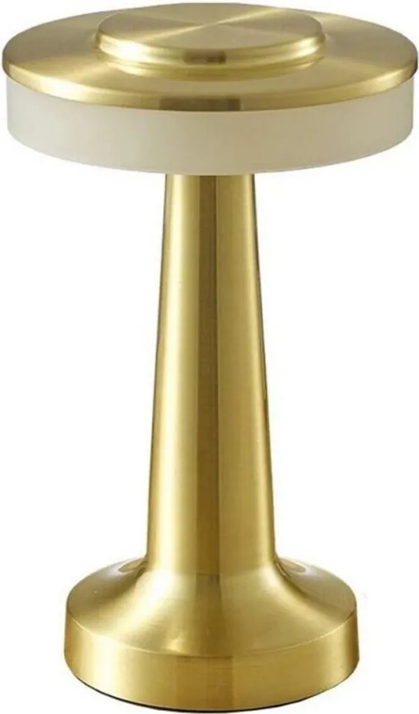 Lampe de Chevet Sans Fil Tactile pour Chambre et Salon - Éclat Doré LED