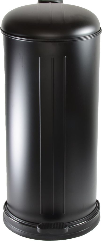 Triit- Mülleimer rund Metall 12 l schwarz matt mit Absenkautomatik