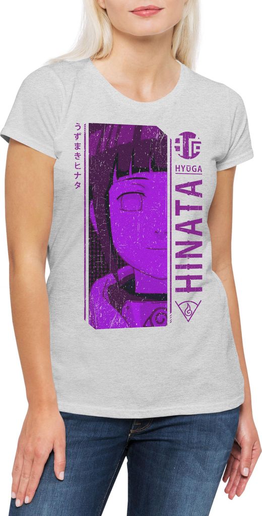 Urban Backwoods Hinata, Damen T-Shirt, Farbe: Hellgrau, Größe: 3XL