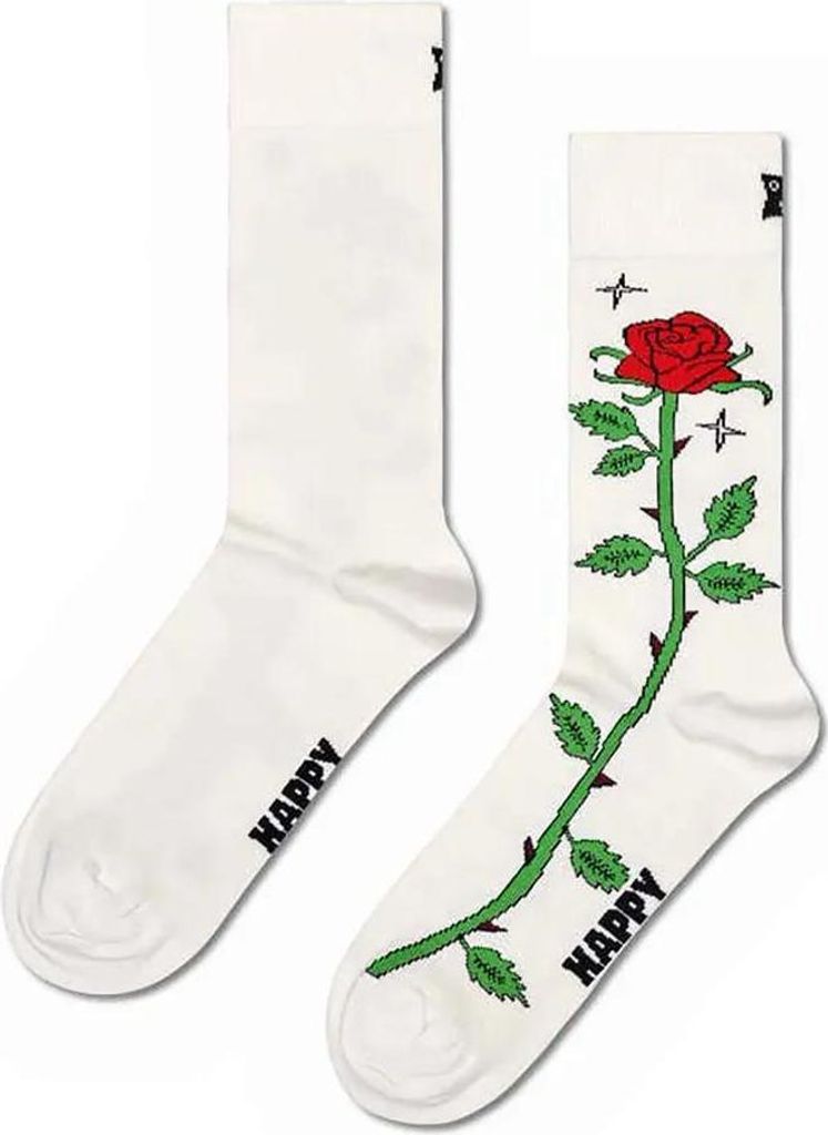 Happy Socks Rose Crew-socken Weiß EU 36-40 Herren,Damen Produktbild 