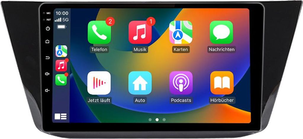 Android Autoradio 10 Zoll 64GB für VW Tiguan II (2016–2020) mit CarPlay & Android Auto Navigation & Bluetooth