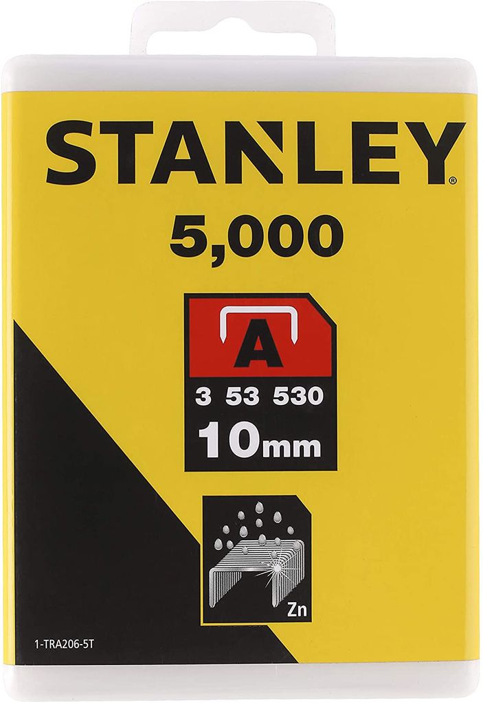 Stanley 1-TRA206-5T Heftklammern Typ A 10 mm 5000 Stück