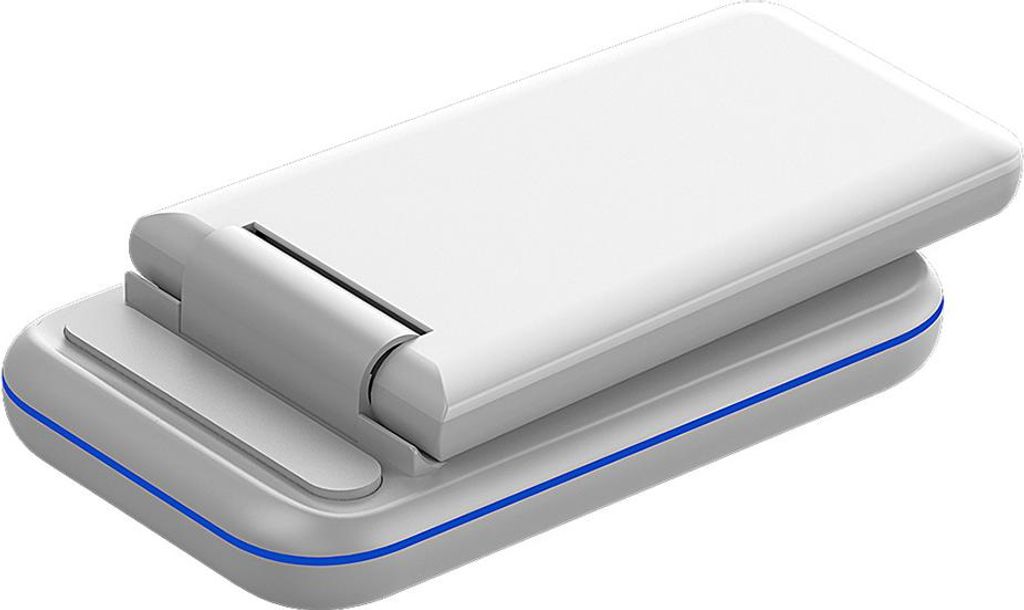 Kabelloses Ladegerät, 3-in-1 Qi-e Schnellladestation für Mobiltelefone, Smartwatches und Headsets,White