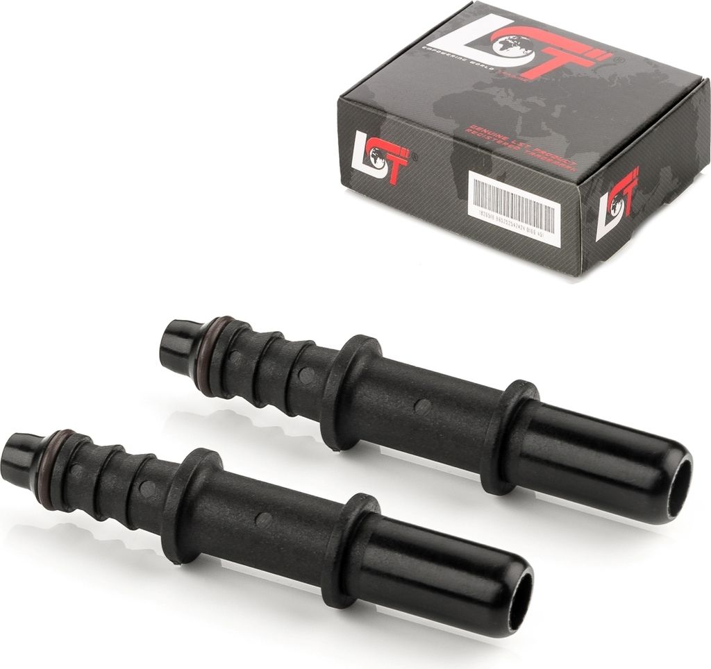 2x Gegenstück Schnellkupplung gerade Kraftstoffleitung 9,49x7 mm für TOYOTA FIAT