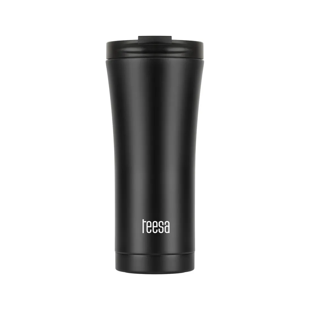 Teesa TSA0007 Tazza Termica 500ml - Acciaio Nera per Studenti