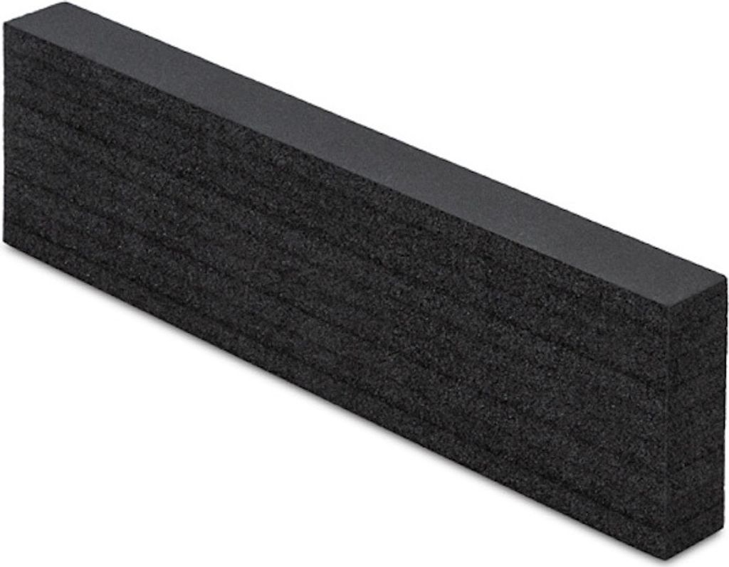 Schaumstoff Konturschnitt für NextGen Einsatzkästen | HxBxT 10x3,5x35,5cm | Schwarz
