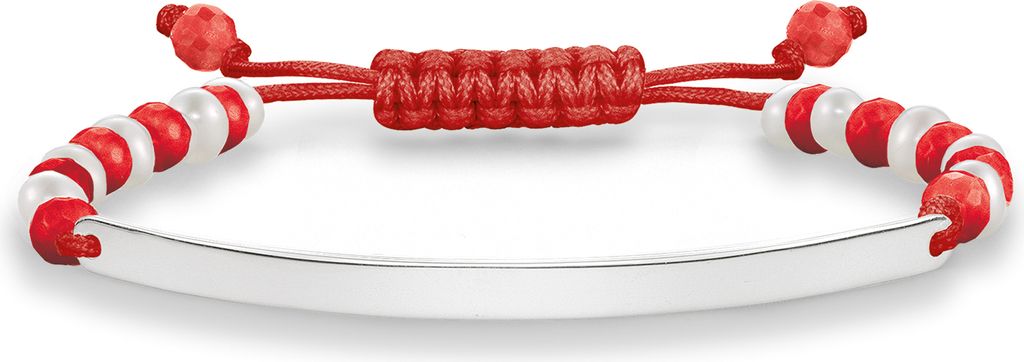 Thomas Sabo Damen Armband 925 Silber Rot/Silber LBA0030-683-27-L21v