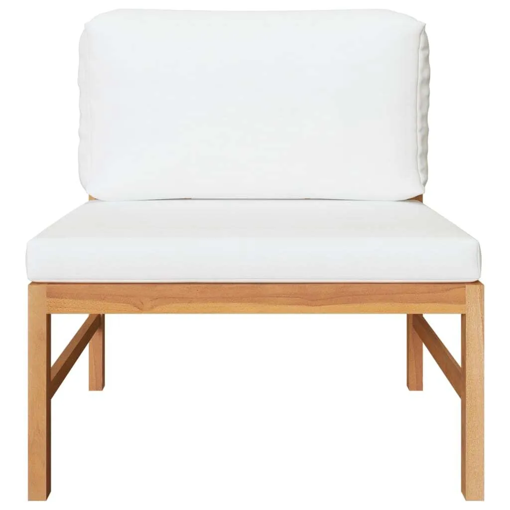 Divano SYFAX™ Teak e Crema: Il Tuo Angolo di Paradiso Privato