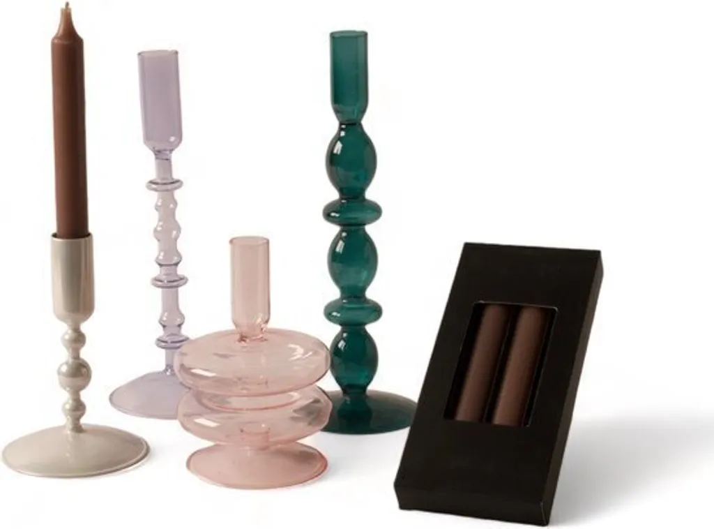 Kit bougeoirs et bougies de table WINQ : solution déco clé en main