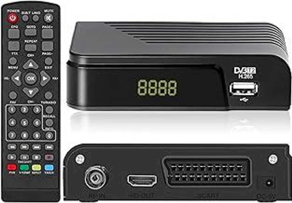 Terrestrial Receiver DVB-T DVB-T2 Receiver HD HEVC H.265