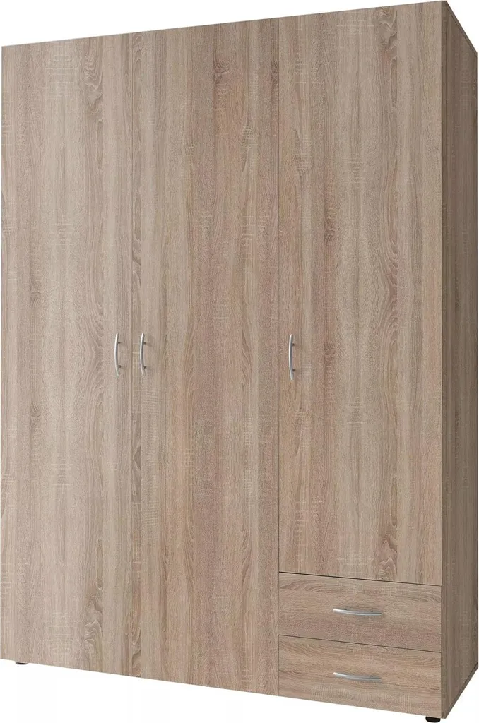 Armoire Dressing 120x51 cm Toce Chêne Marron pour Chambre et Rangement