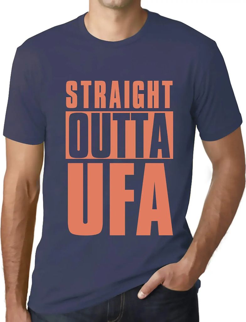 Herren Grafik T-Shirt Direkt aus der ufa – Straight Outta Ufa – Öko-Verantwortlich Vintage Jahrgang Kurzarm Lustige Druck Geburtstag Geschenk ...