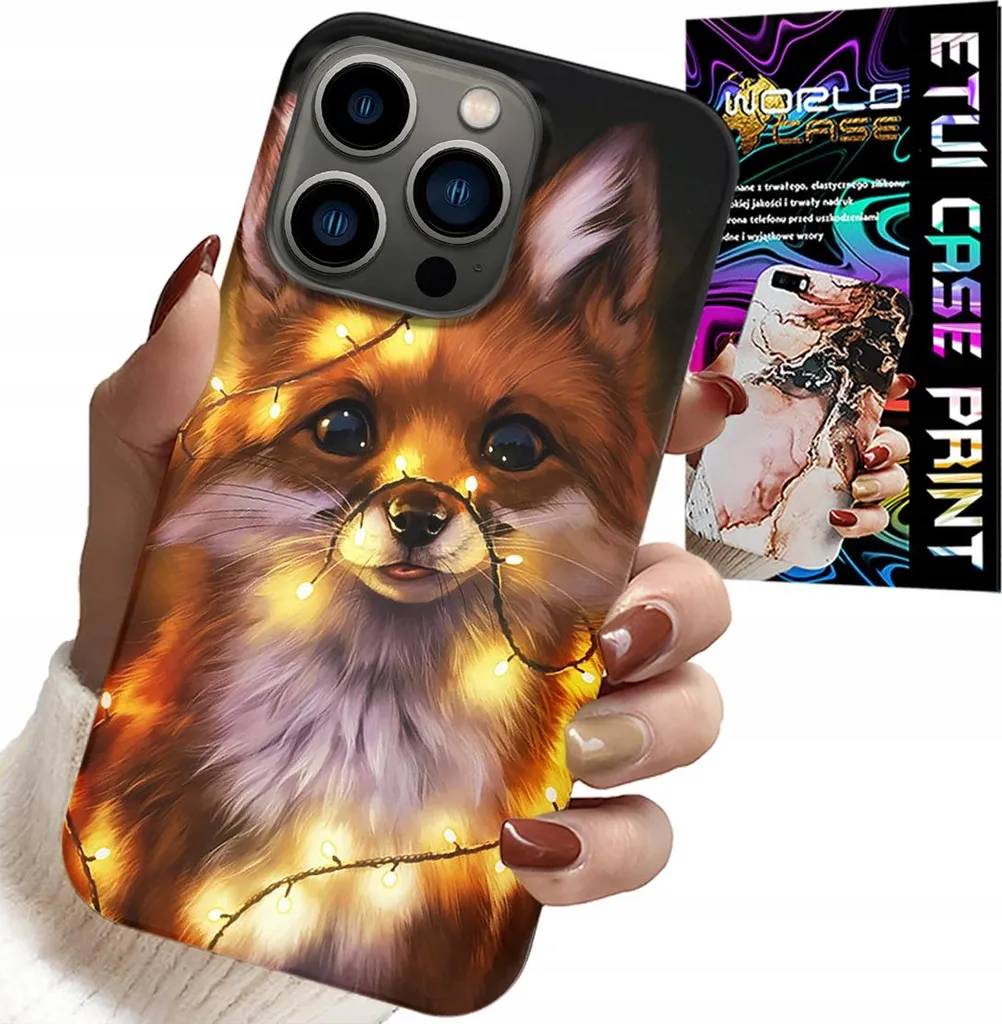 Custodia iPhone 14 Pro Max Volpe Foresta - Cover Protettiva + Vetro