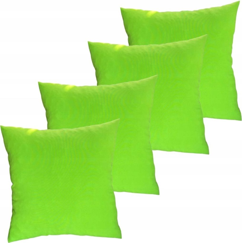Dekokissen, Sofakissen, 50x50 cm, hellgrün, 4er Set Deko Sofakissen, Rückenkissen