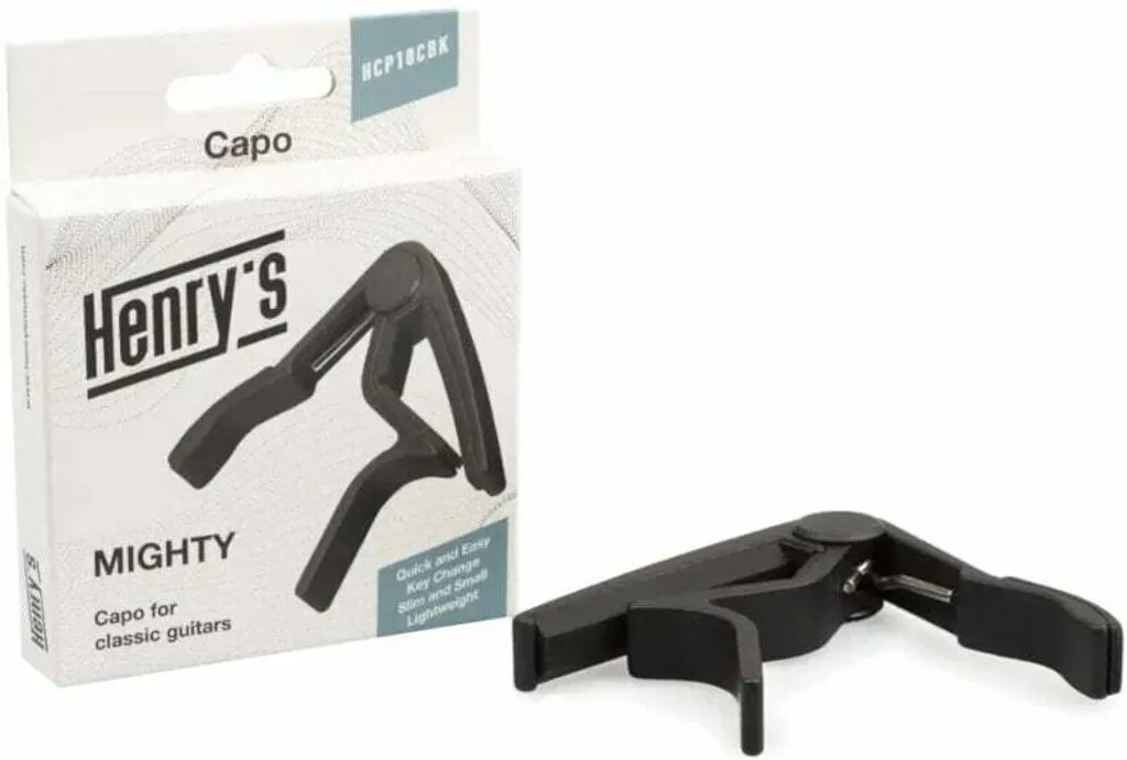 Capodastre Henry's HCP10CBK Noir pour Guitare Acoustique et Électrique