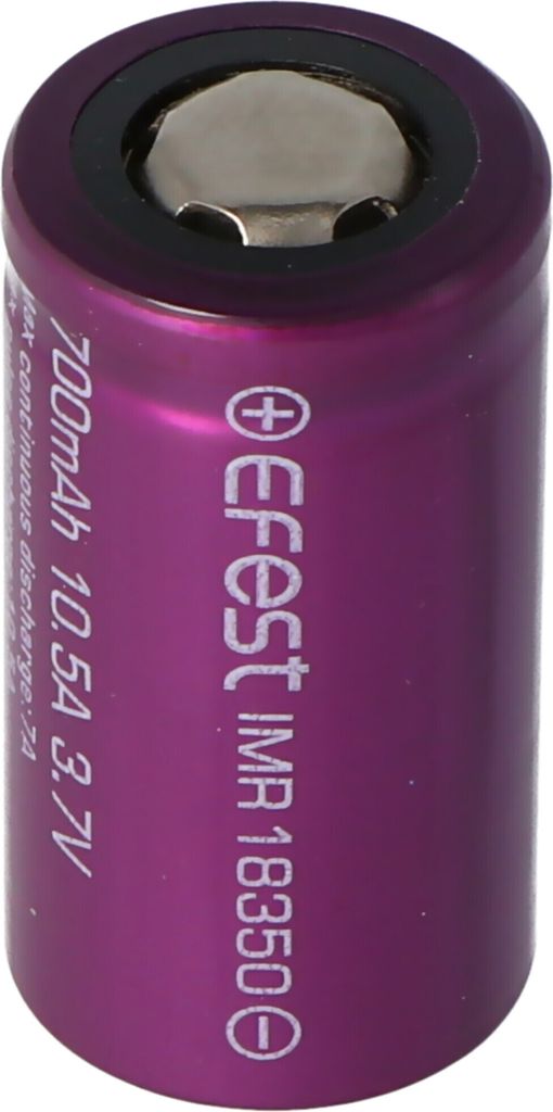 Efest Purple IMR18350 - 700mAh 3,7V Li-Ion-Akku (Pluspol Obrázok produktu 