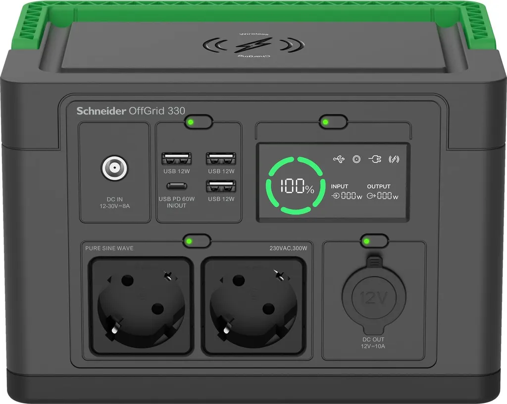 Batterie de Secours Schneider Offgrid 330 - Autonomie 332Wh 300W 230V