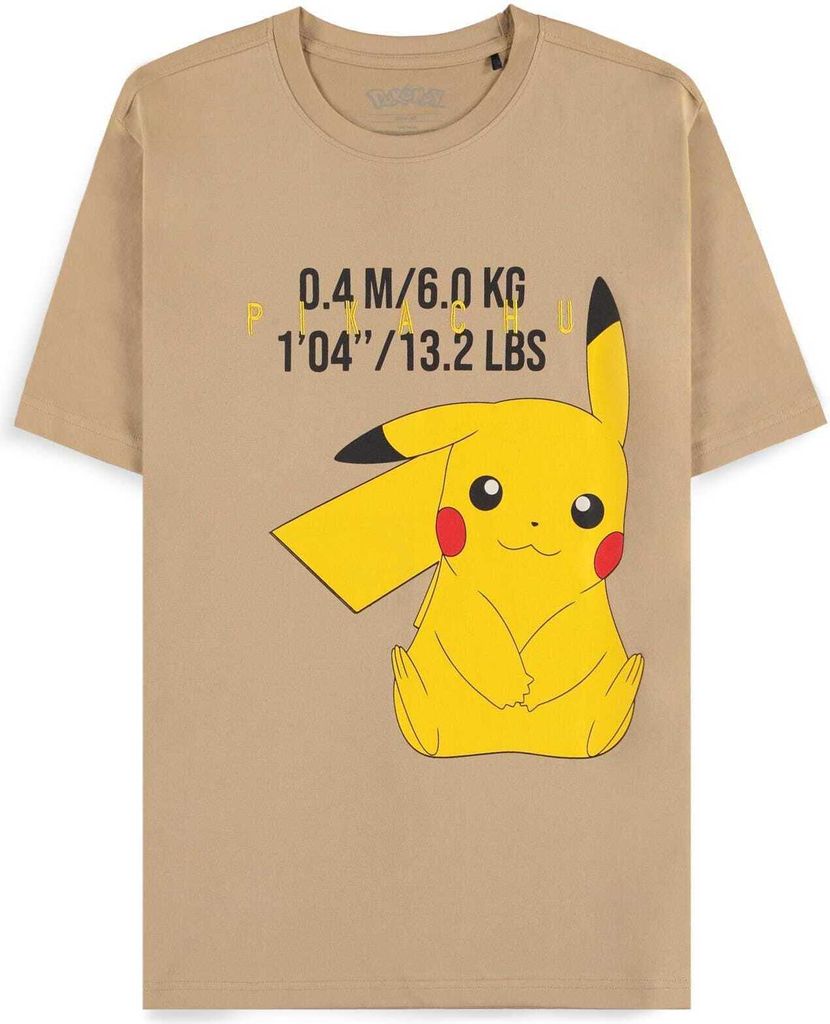Pokémon T-Shirt Herren Pikachu beige XL
