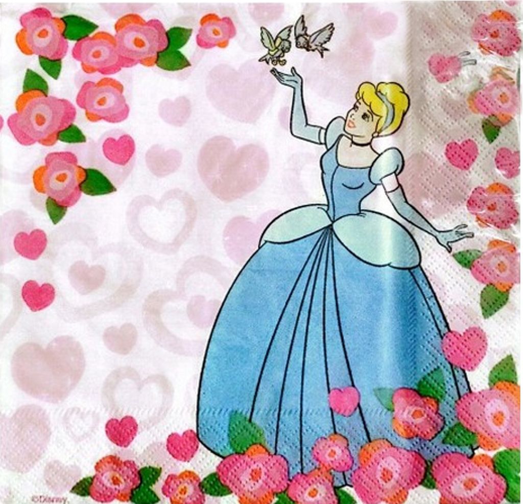 Disney Princess - Servietten, 2-lagig 20er-Pack SG34818 (Einheitsgröße) (Pink/Weiß/Grün)