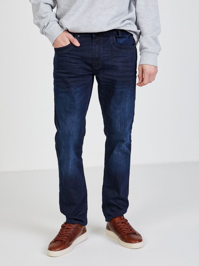 Dunkelblaue Straight Fit Jeans Blend - 32/34