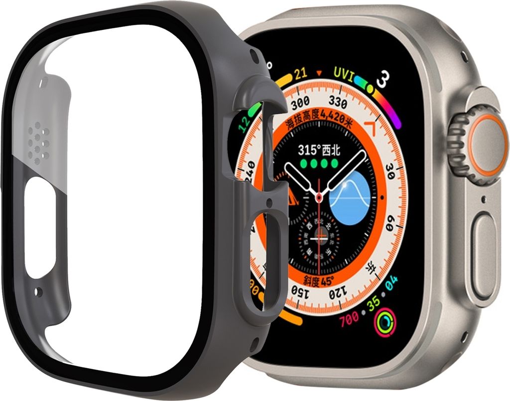 Mobigear Colors Apple Watch Ultra - 49 mm Hardcase Hülle - Grau
