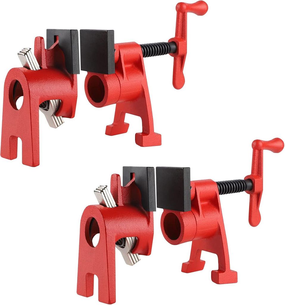 Set mit 2 3/4"-Rohrschellen mit Schutzkappe – Schnellverschlussklemmen für Holz, Rohre und Kabel