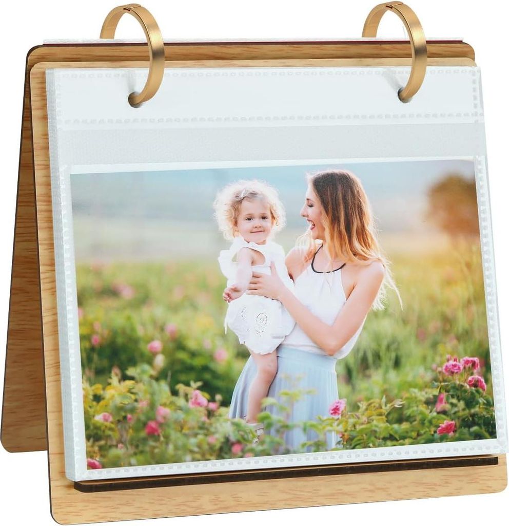 Fotoalbum Slip in für 60 Fotos Flip Fotoliste 6x4 - Schreibtische