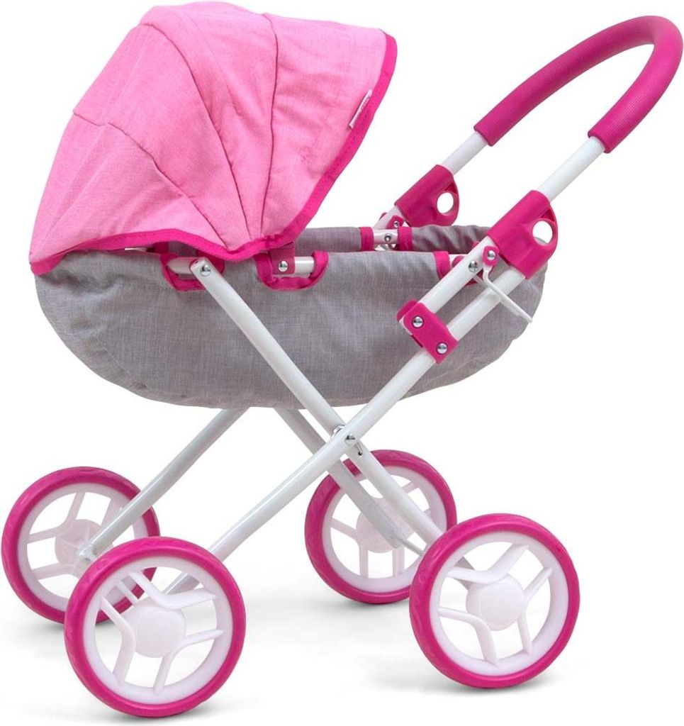 Milly Mally Doll Pram Dori Prestige 60 Cm Rose/Gris Image du produit 