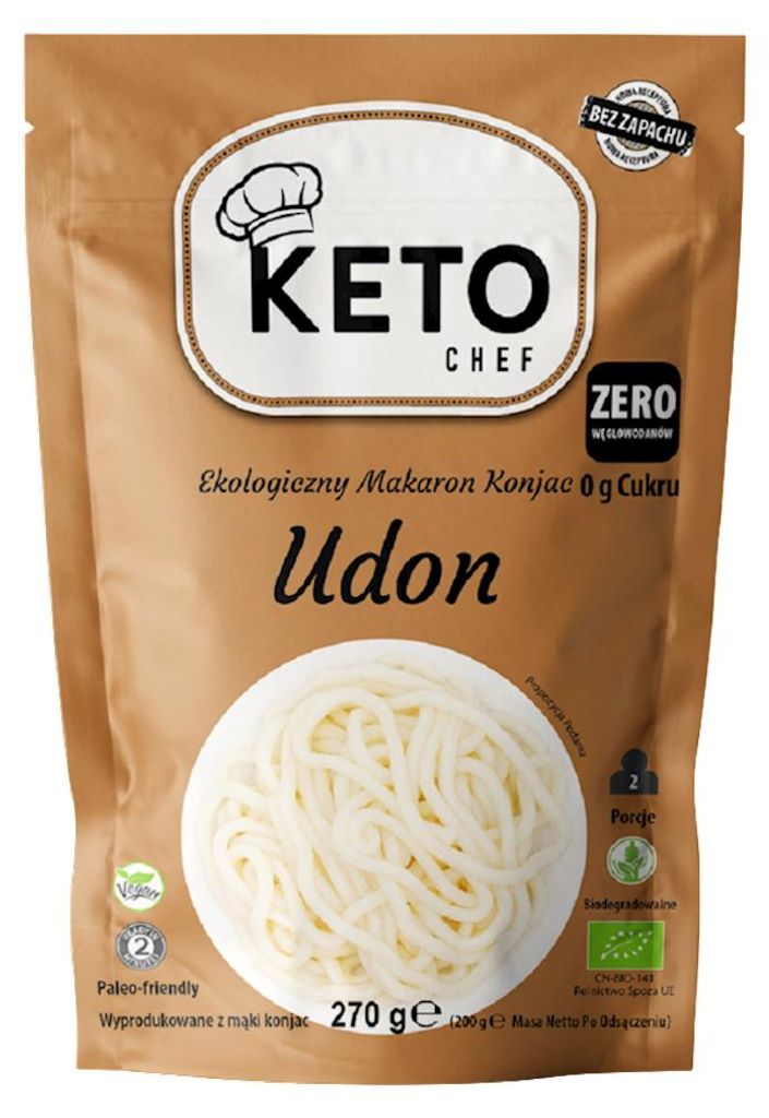 MAKARON (KONJAC) UDON BEZGLUTENOWY BIO 270 g (200 g) - KETO CHEF