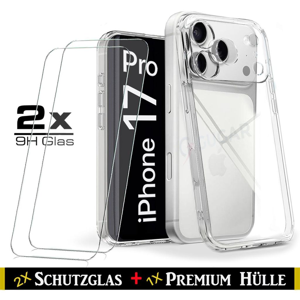 Für iPhone 17 Pro ( 6.3" ) Transparent Silikon Handy Schutz Produktbild 