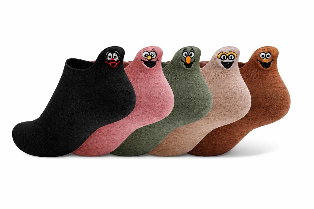 5 Paar Damen Lustige bunte Socken Baumwolle, random colour, Produktbild 
