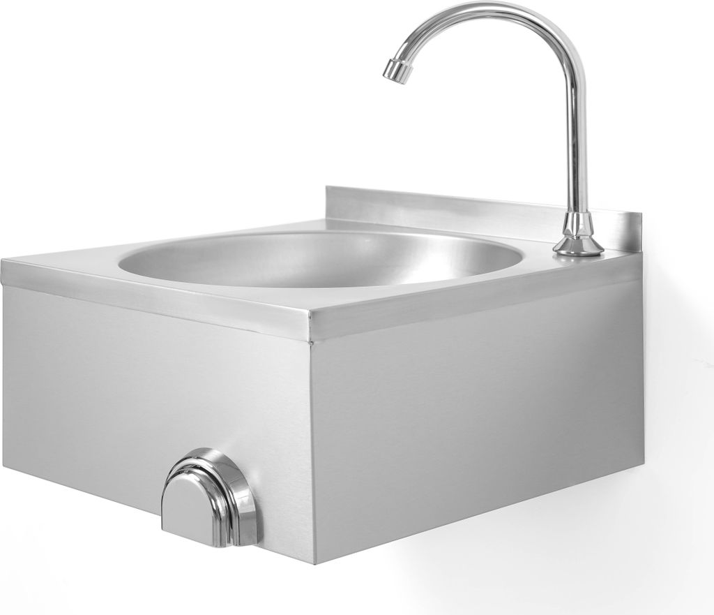 CHEFGASTRO Knie Bedientes Handwaschbecken Edelstahl HxBxT 24x40x40cm