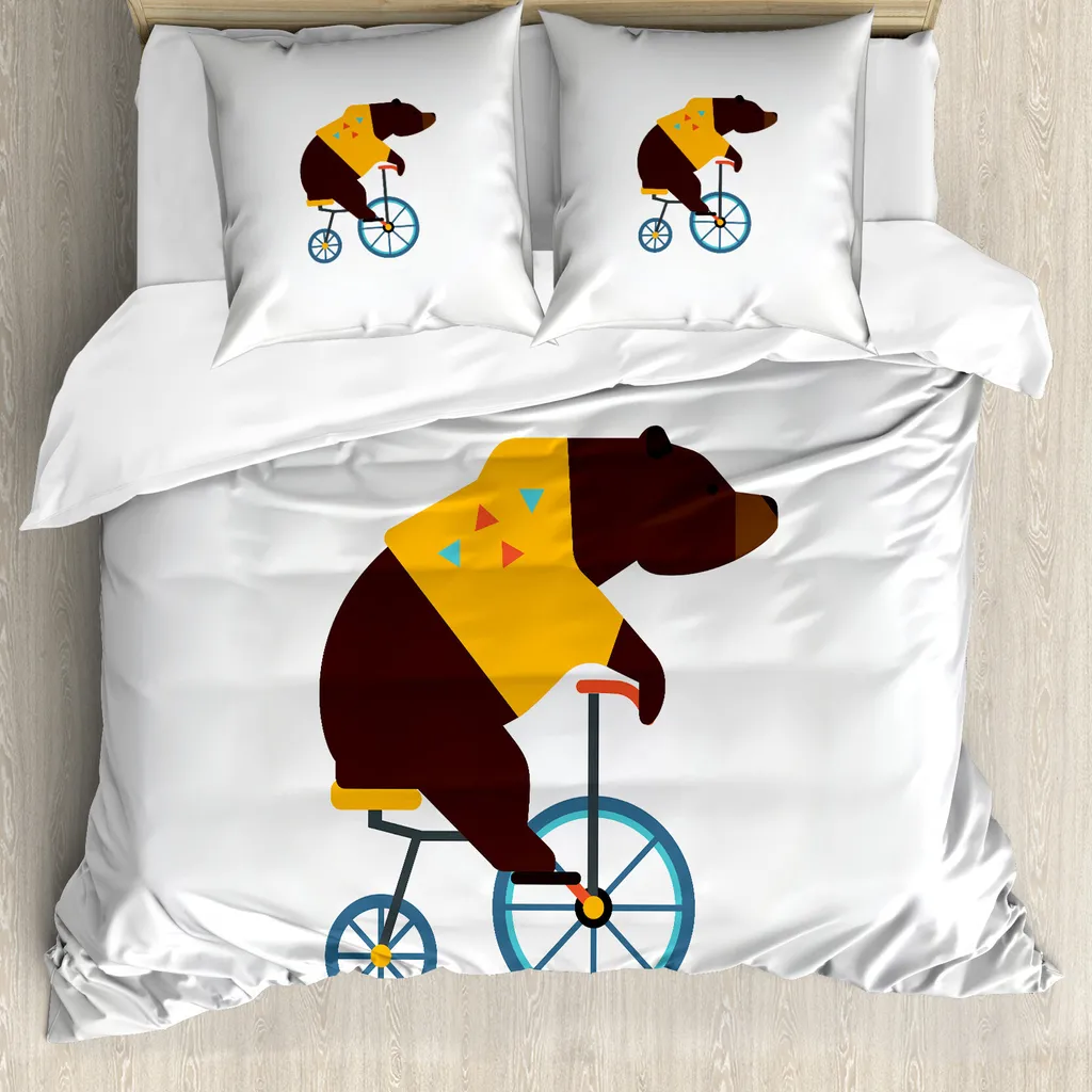 Copripiumino Design Vintage ABAKUHAUS Orso Bici 155x220
