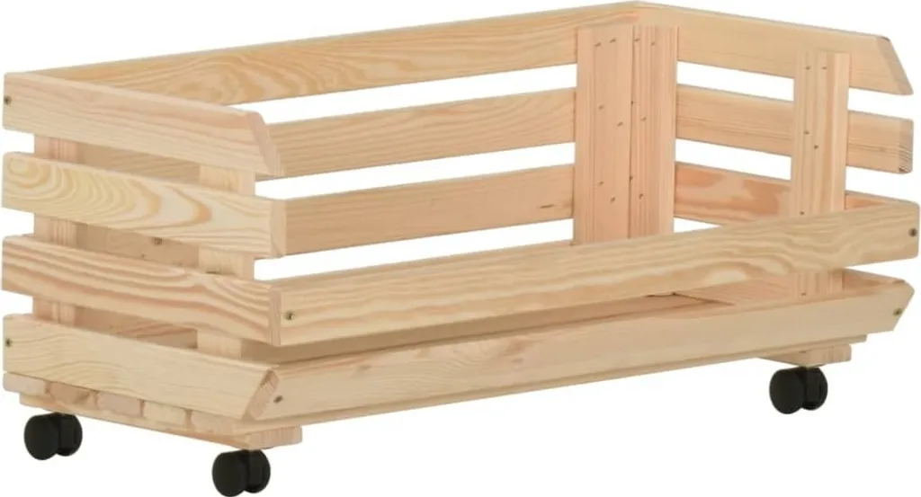 Carrello Portafrutta e Verdura Legno Pino 77x30x80 cm Salvaspazio - 6