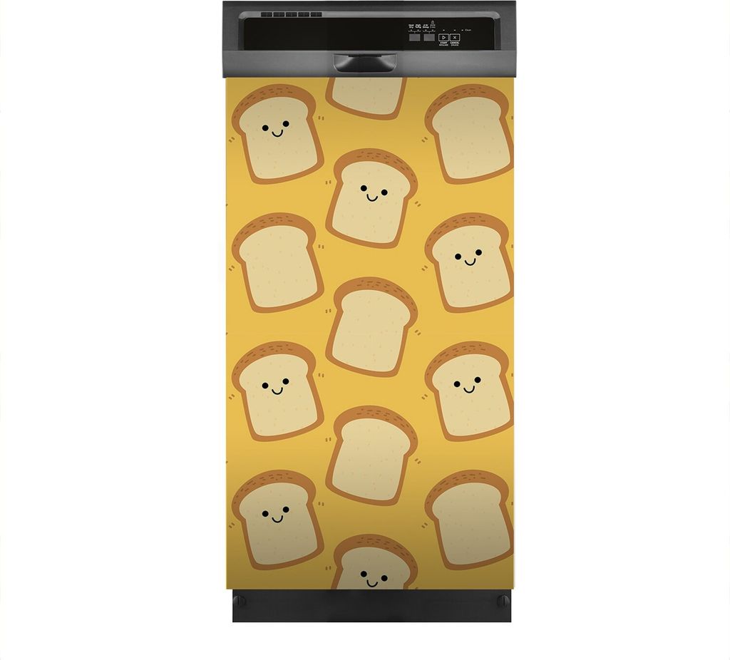 Magnete Dekorative 45x80 cm Küche Magnetmatte Spülmaschine - Scheibe Brot