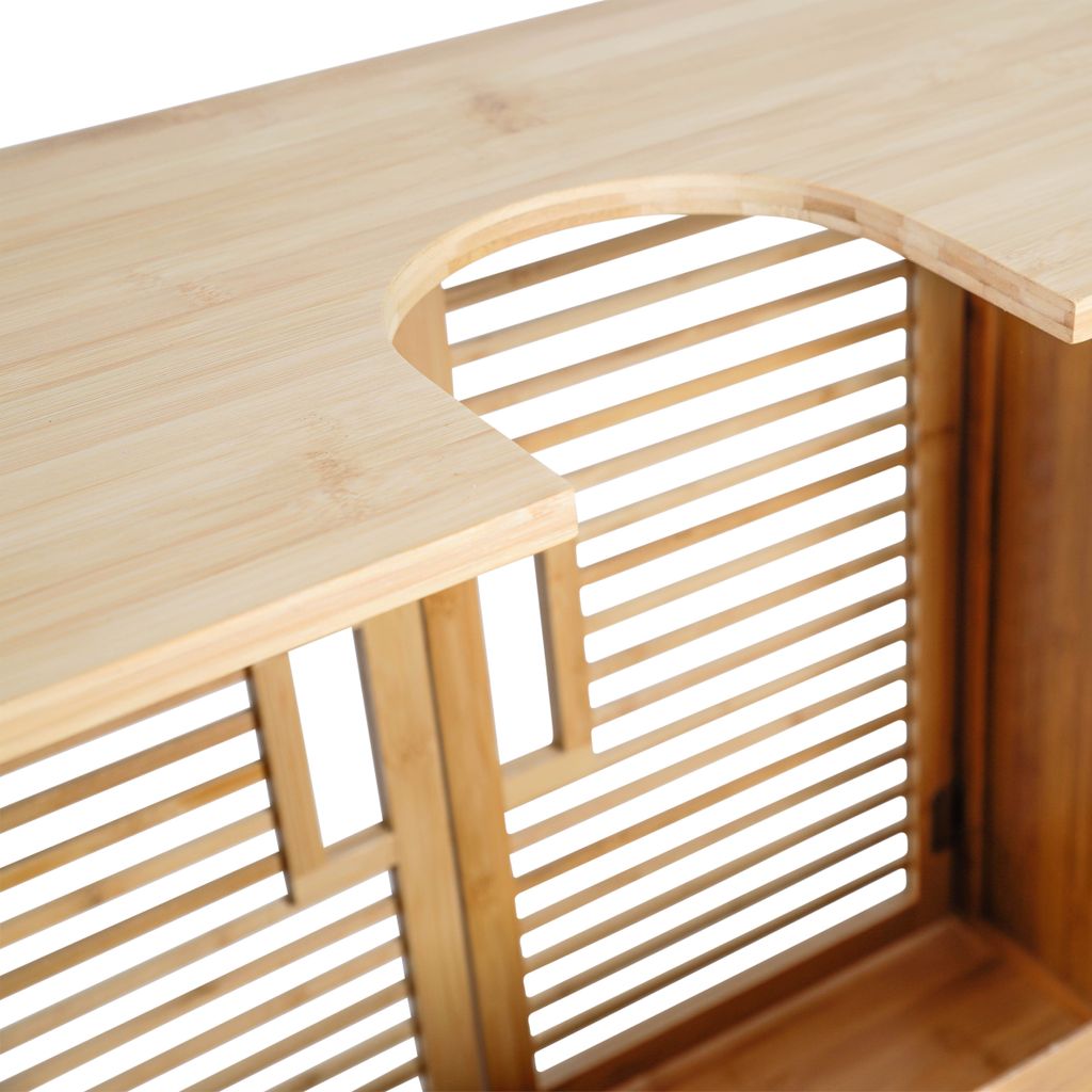 Waschbeckenunterschrank, Bambus Produktbild 4