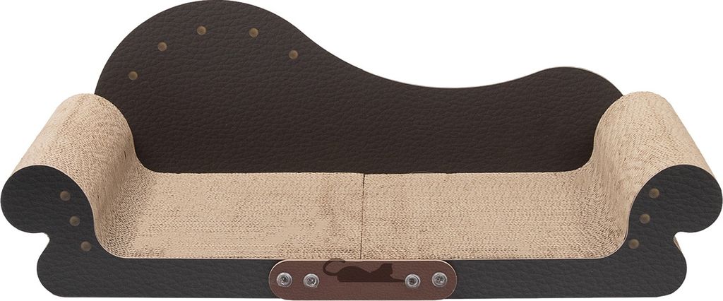 Großes Katzenkratzbett, Haustierkratzbrett, übergroße Kratzlounge, Katzenbett, Möbelschutz, Katzencouch, Kratzbrett aus Karton