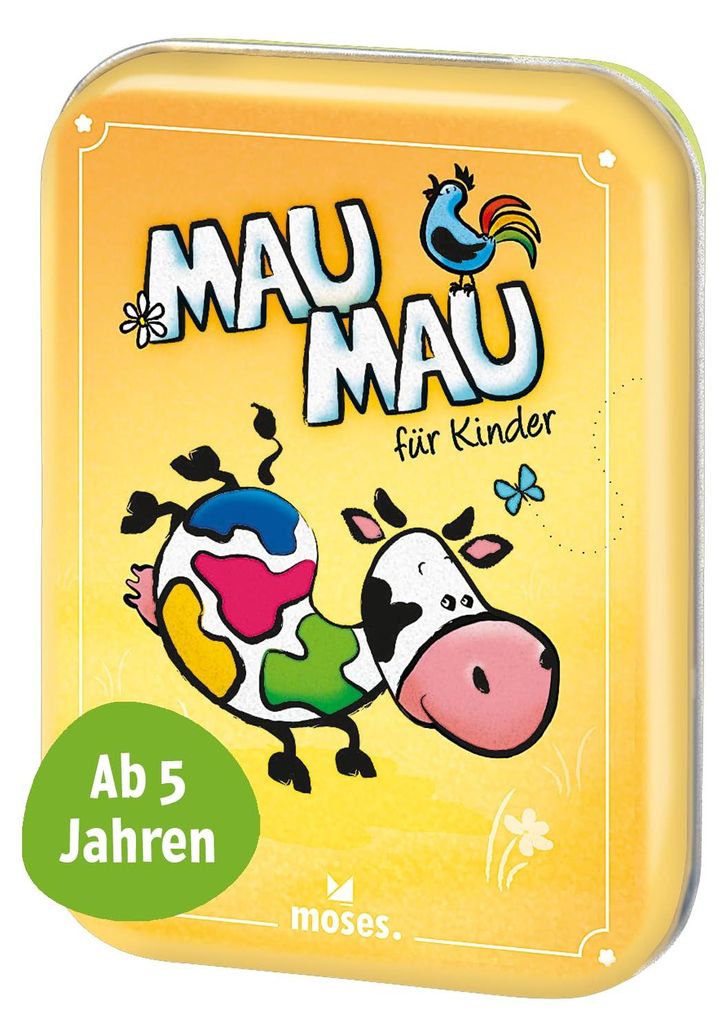 moses. Mau-Mau Kartenspiel, für Kinder ab 5 Jahren, gelb Produktbild 