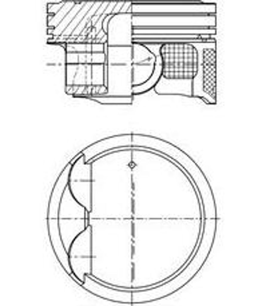 KOLBENSCHMIDT 41514600 Kolben OE A1320300817 kompatibel mit Fortwo
