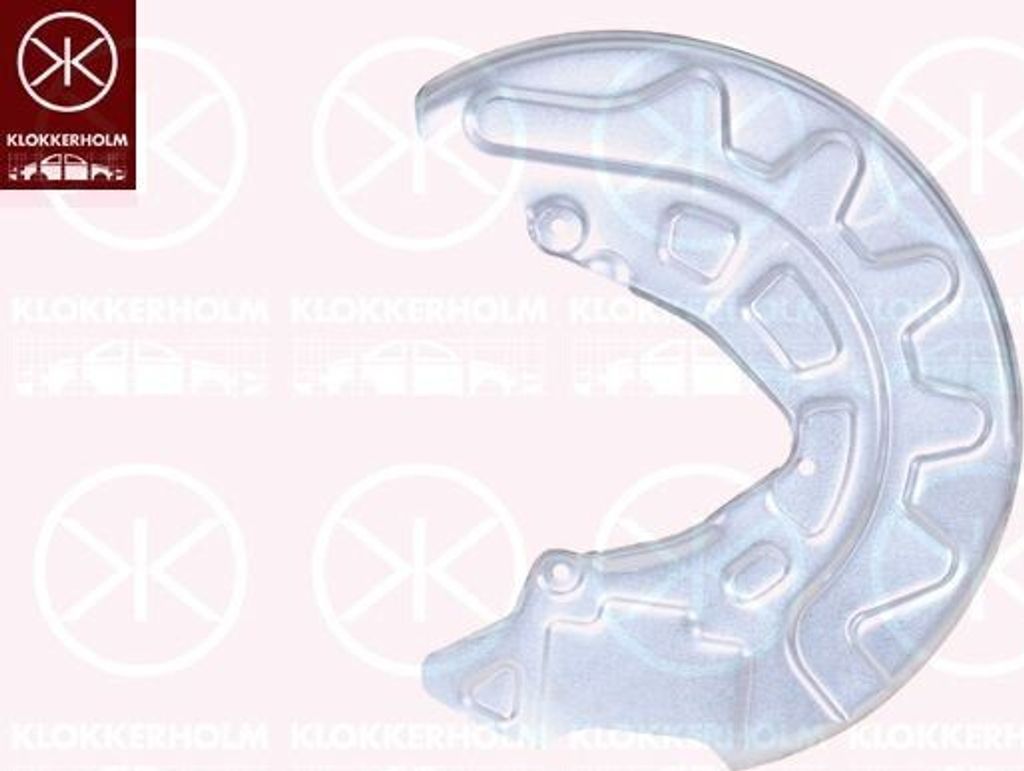 KLOKKERHOLM Spritzblech Bremsscheibe für VW Golf VII Schrägheck (5G1, BQ1, BE1, BE2) Vorne Rechts 0027376 Ankerblech