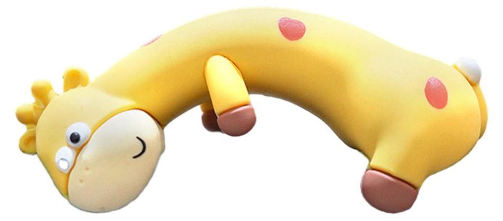 1/4 Stück Cartoon-Giraffenfigur Computermonitor-Dekoration, liegende Schweine-Enten-Statue, Tierskulptur, Heim-, Büro- und Auto-Armaturenbrett-Or...