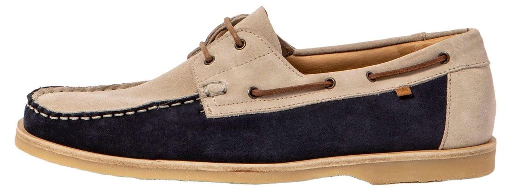 El Naturalista Mokassins Herren/Damen N5963 SILK SUEDE OCEAN-CREAM/ PLANTAE Bunt