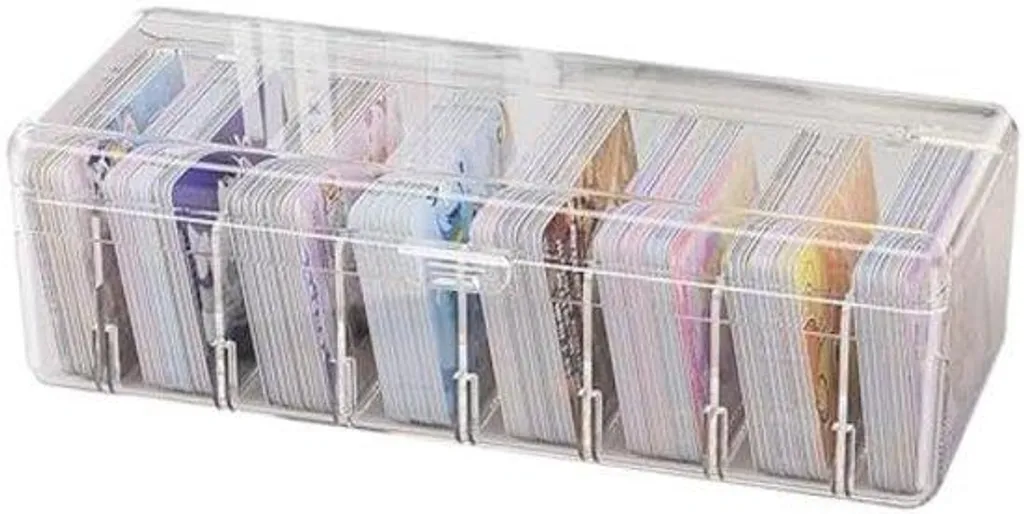 Organiseur de bureau pour fiches et cartes de visite en plexiglas