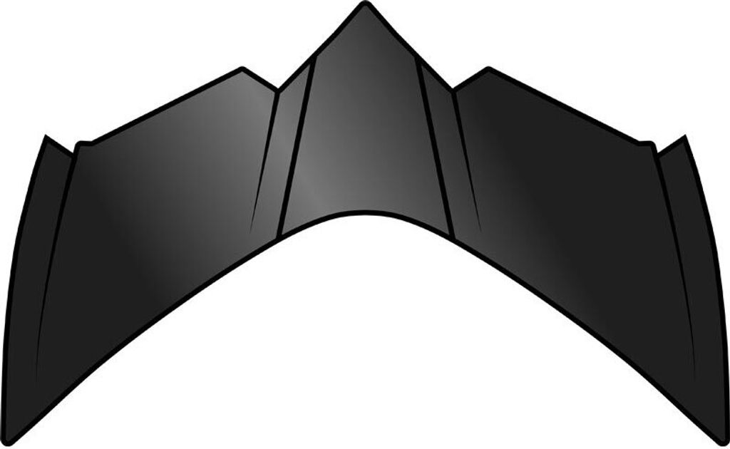 Frontaler oberer Lufteinlass Airoh GP 550 S glänzend schwarzer Helm