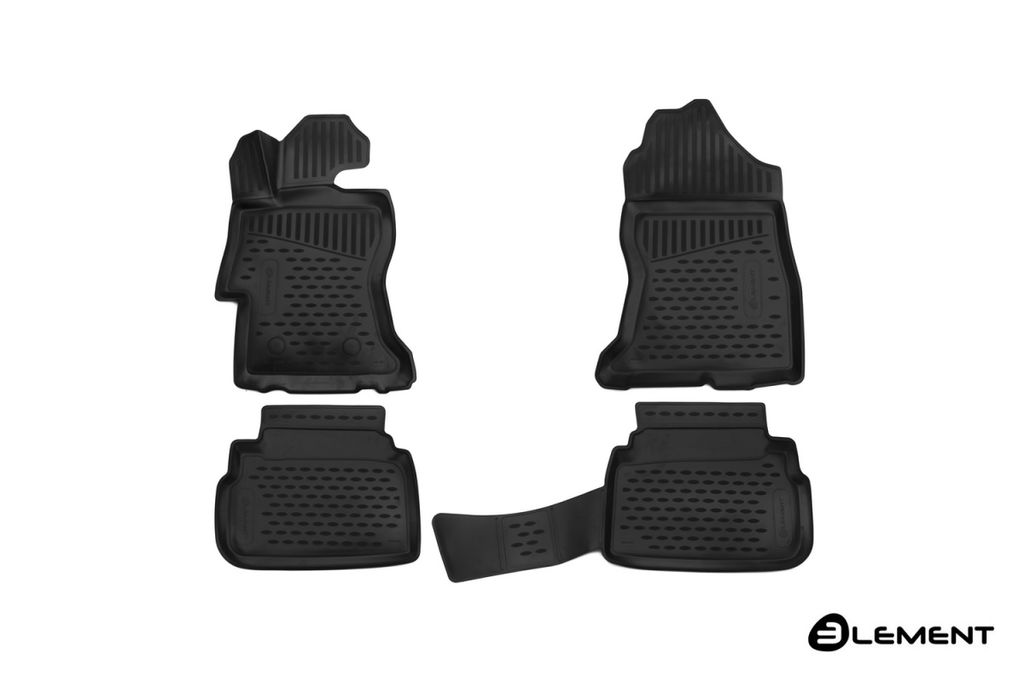 ELEMENT Gummi-Fussmatten 3D kompatible mit SUBARU XV, 2017->, 4 tlg.