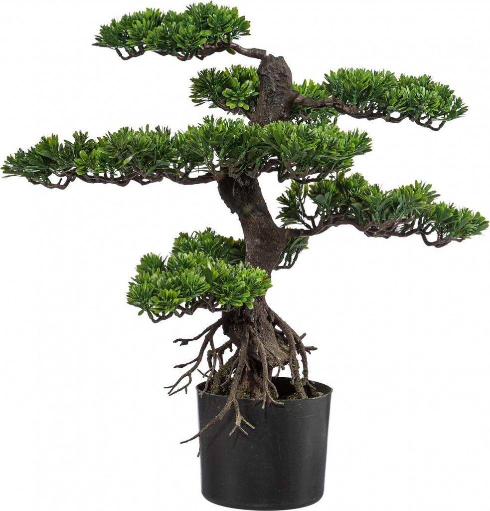Kunstpflanze Bonsai Höhe: 65 cm grün
