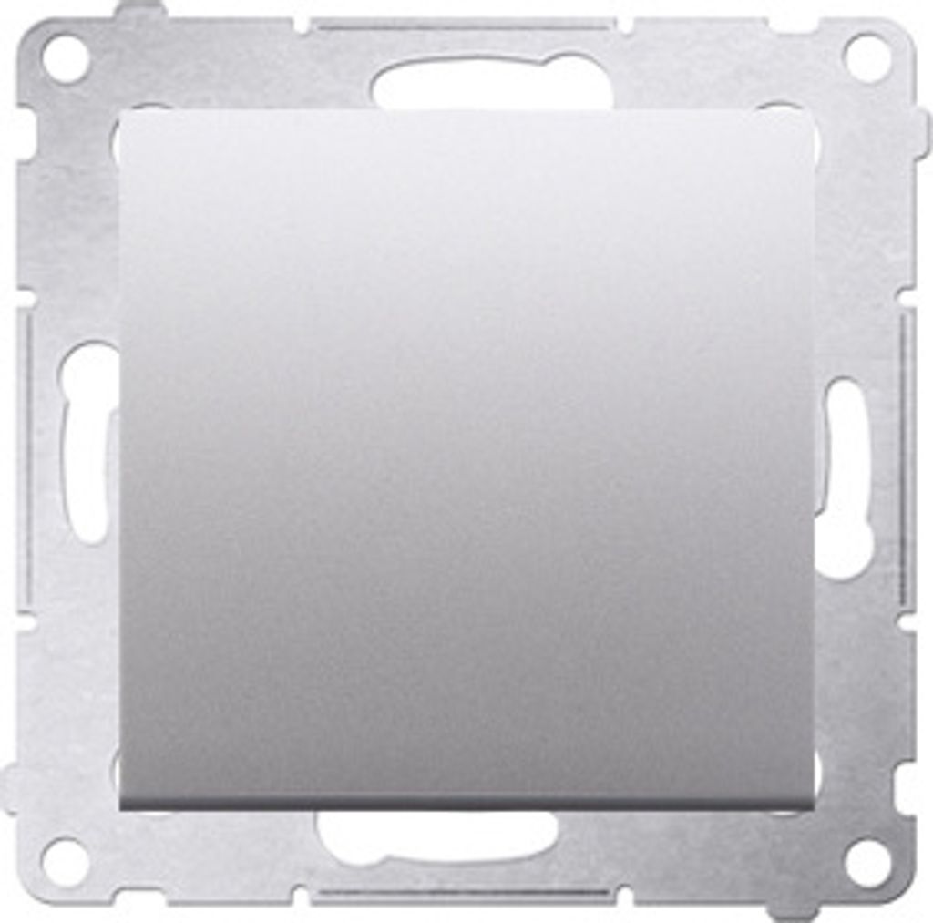 Taster Wechsler (Modul) 1 polig Steckklemmen Silber Simon 54 Premium Kontakt Simon DP1.01/43