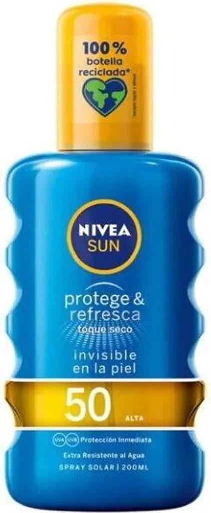 Spray Solare Nivea SPF50 Protect & Refresh - Pelle Radiosa e Protetta - 2
